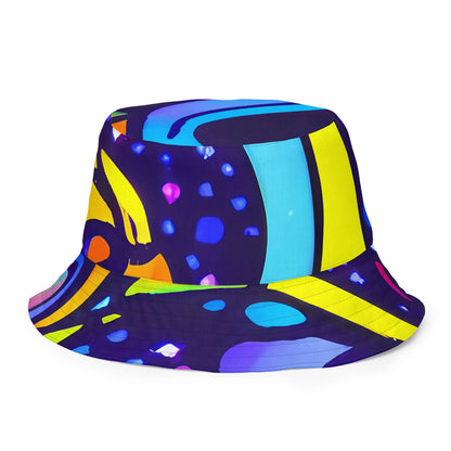 Reversible Bucket Hat - Neon Graffscape