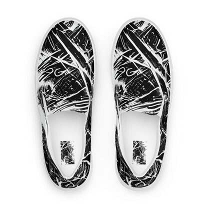 Women's Slip-On Canvas Shoes - Ferriss Fractals