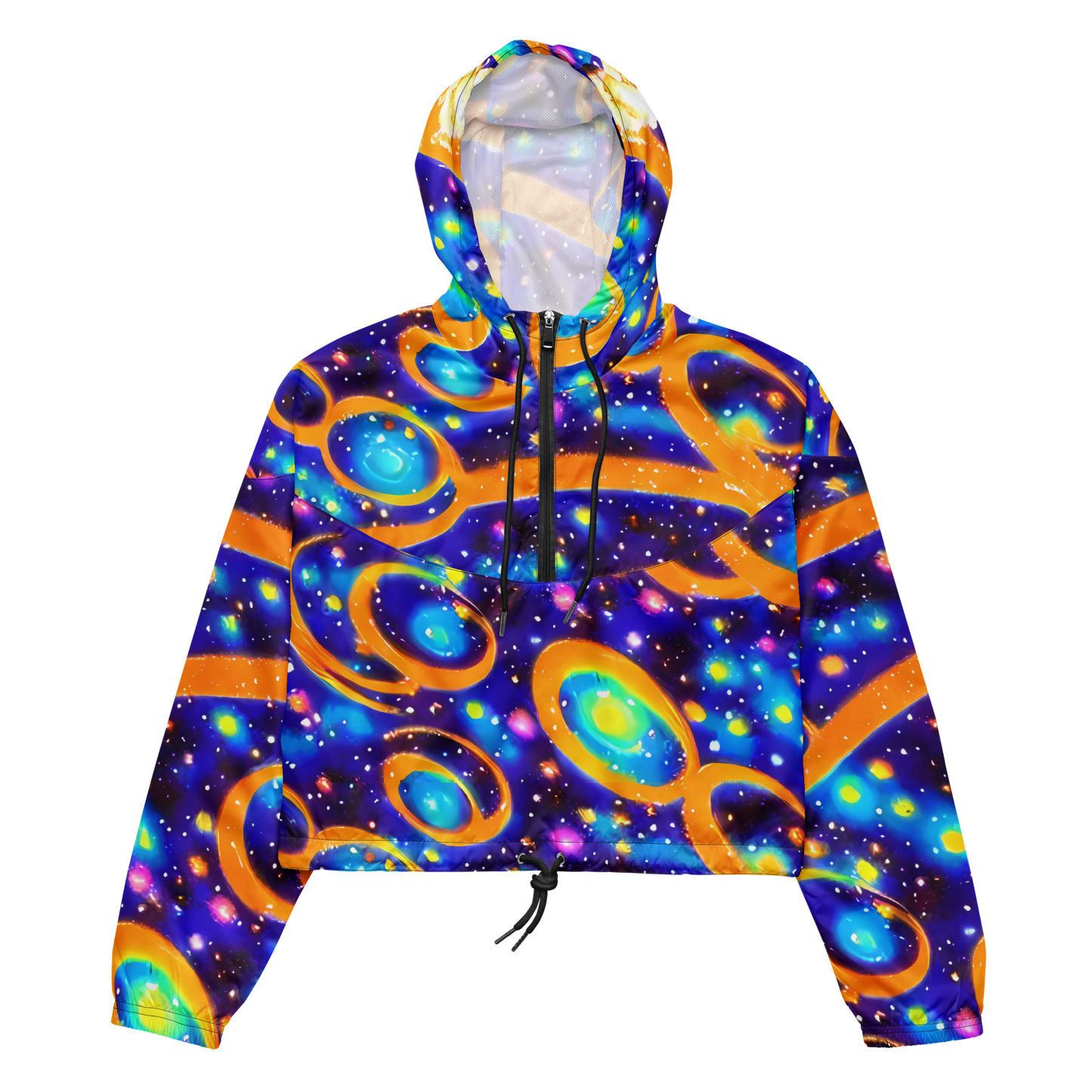 Women's Cropped Windbreaker - Epic Orbit