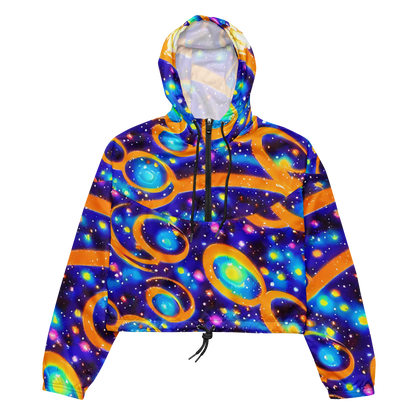 Women's Cropped Windbreaker - Epic Orbit