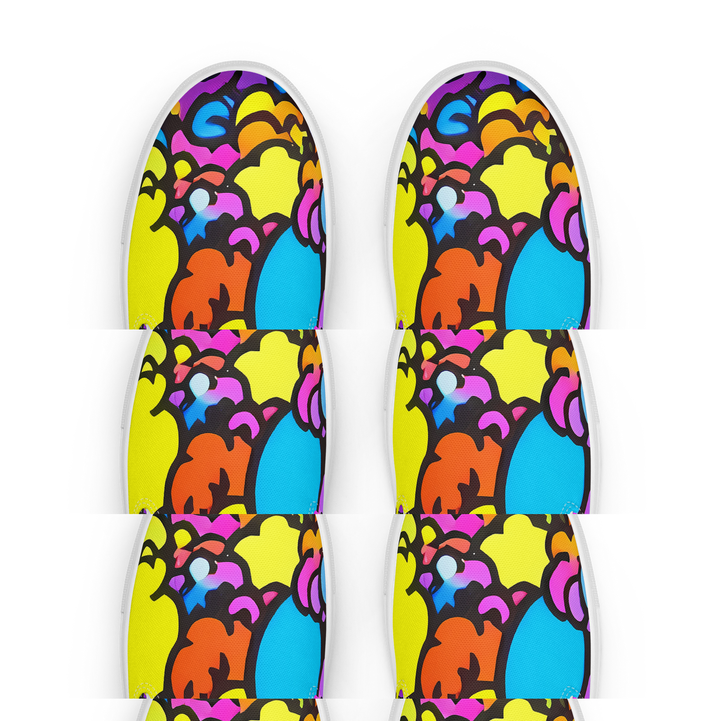 Women's Slip-On Canvas Shoes - Kaleidoscope Garden