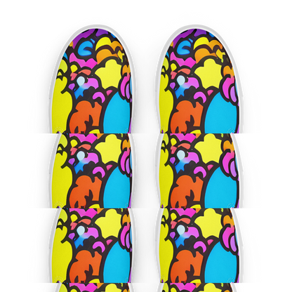 Women's Slip-On Canvas Shoes - Kaleidoscope Garden