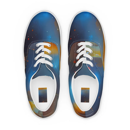 Women's Lace-Up Canvas Shoes - Chromatique Veil