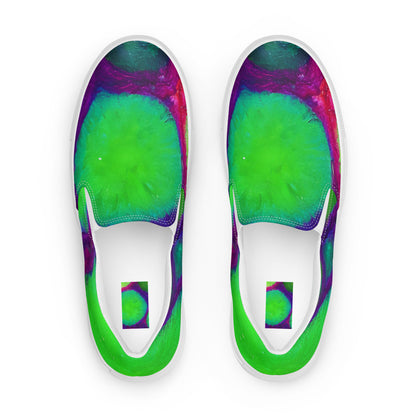 Women's Slip-On Canvas Shoes - Acid Raindrops