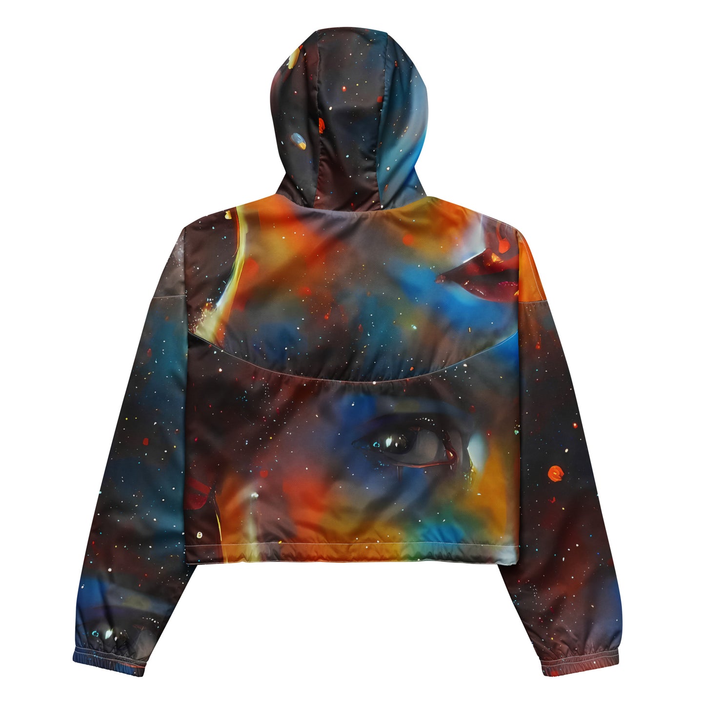 Women's Cropped Windbreaker - Celestial Vogue