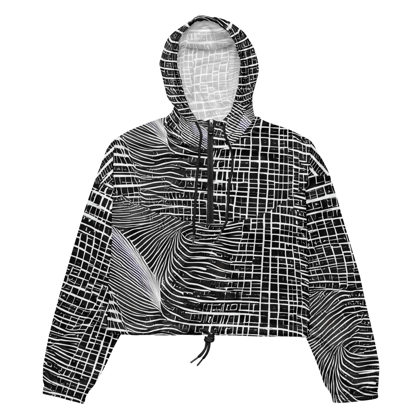 Women's Cropped Windbreaker - Urban Pulse