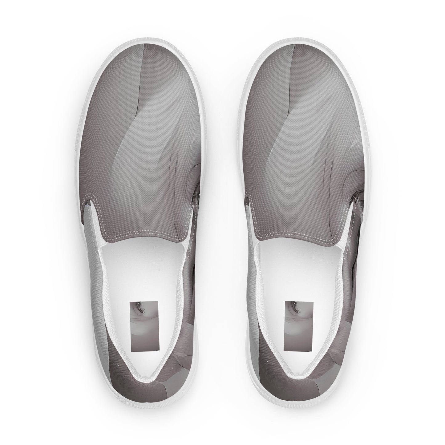 Women's Slip-On Canvas Shoes - Phantom Facescape