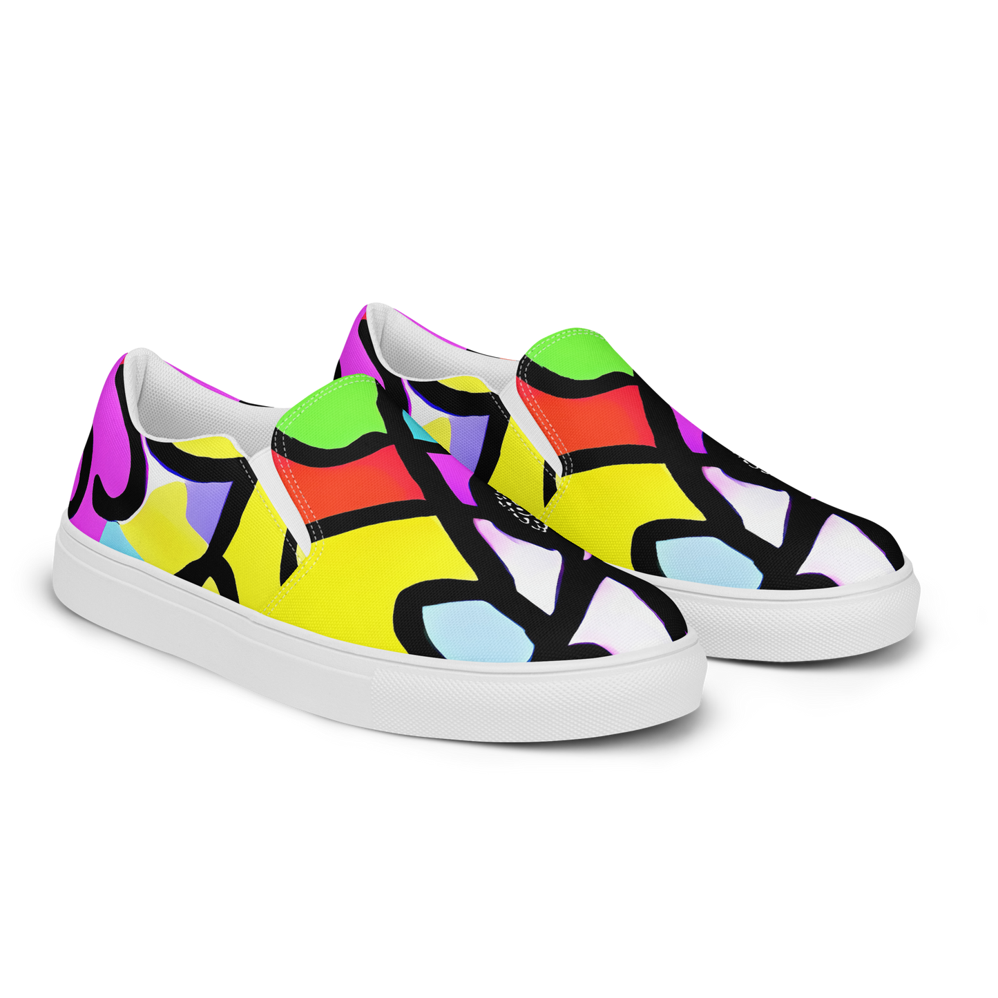 Women's Slip-On Canvas Shoes - Vivid Serenade