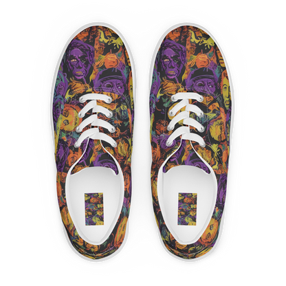 Women's Lace-Up Canvas Shoes - Kaleidoscopic Spirits