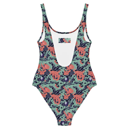 One-Piece Swimsuit - Cosmic Coral