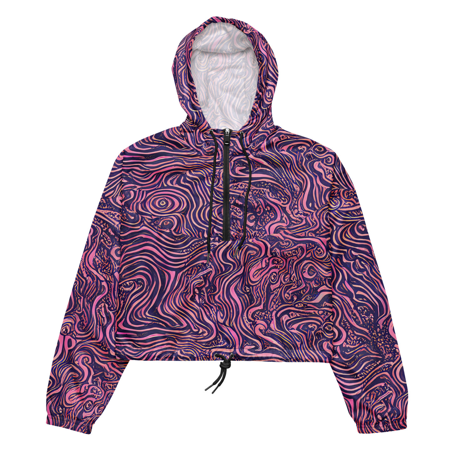 Women's Cropped Windbreaker - Ethereal Etch