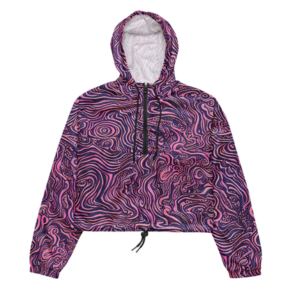 Women's Cropped Windbreaker - Ethereal Etch