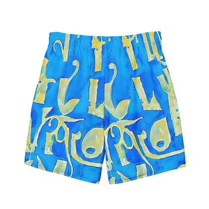 Swim Trunks - Golden Glyphs