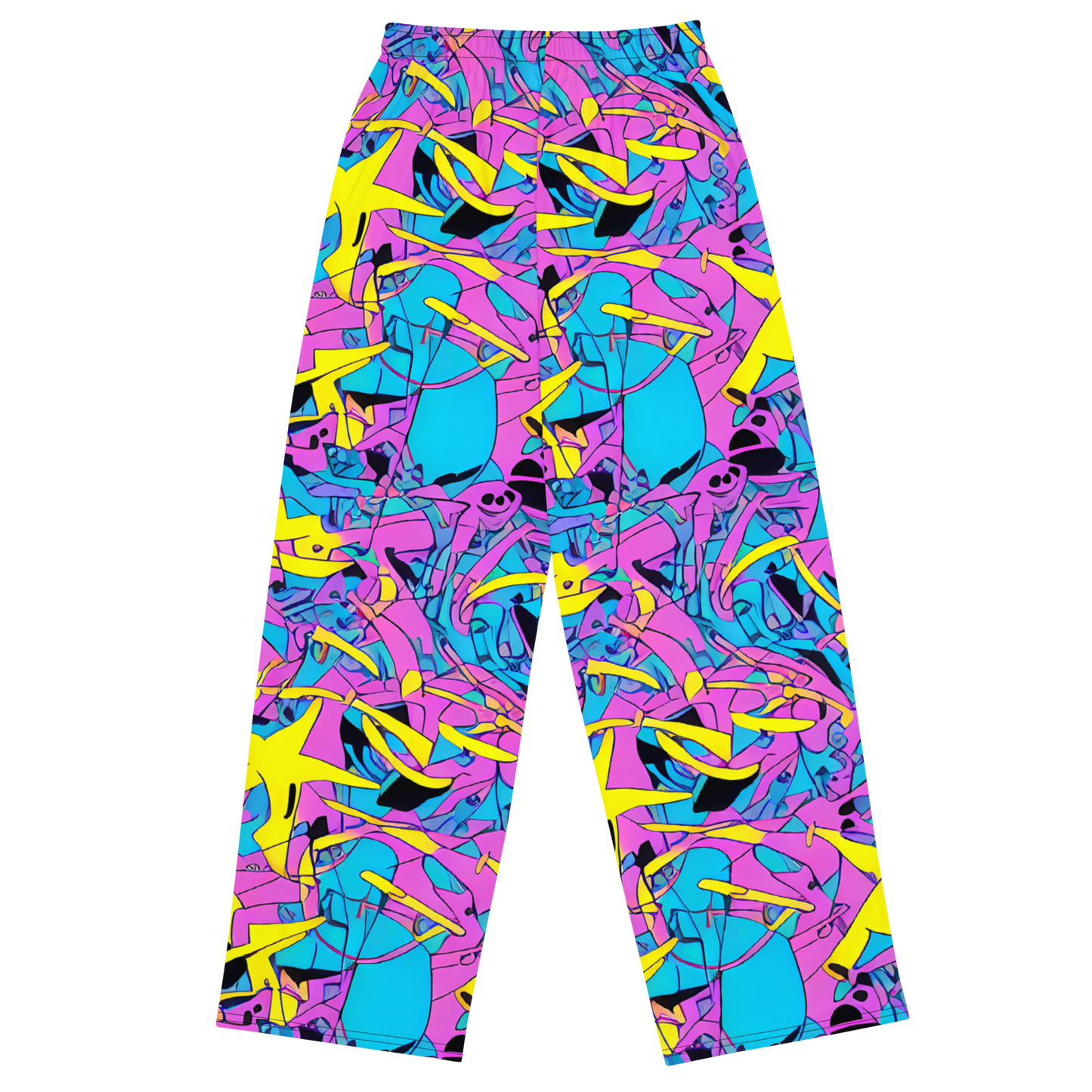 Wide-Leg Pants - Neon Jive