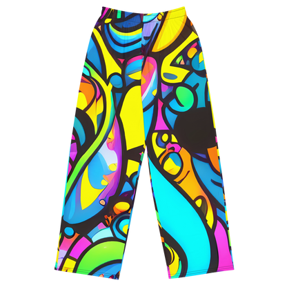 Wide-Leg Pants - Kaleidoscopic Flow