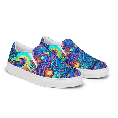 Men's Slip-On Canvas Shoes - Echoes of Vortex