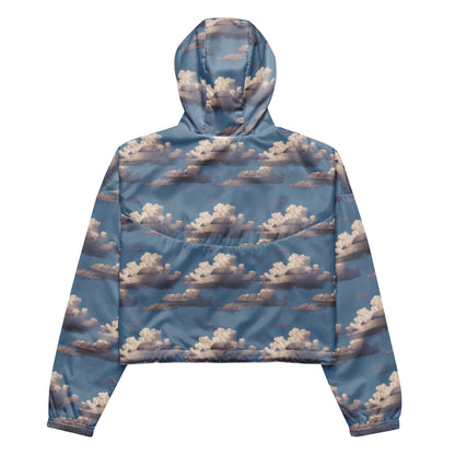 Women's Cropped Windbreaker - Celestial Cotton