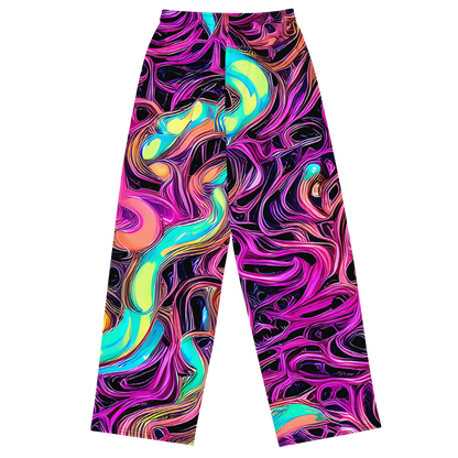 Wide-Leg Pants - Neon Drizzle