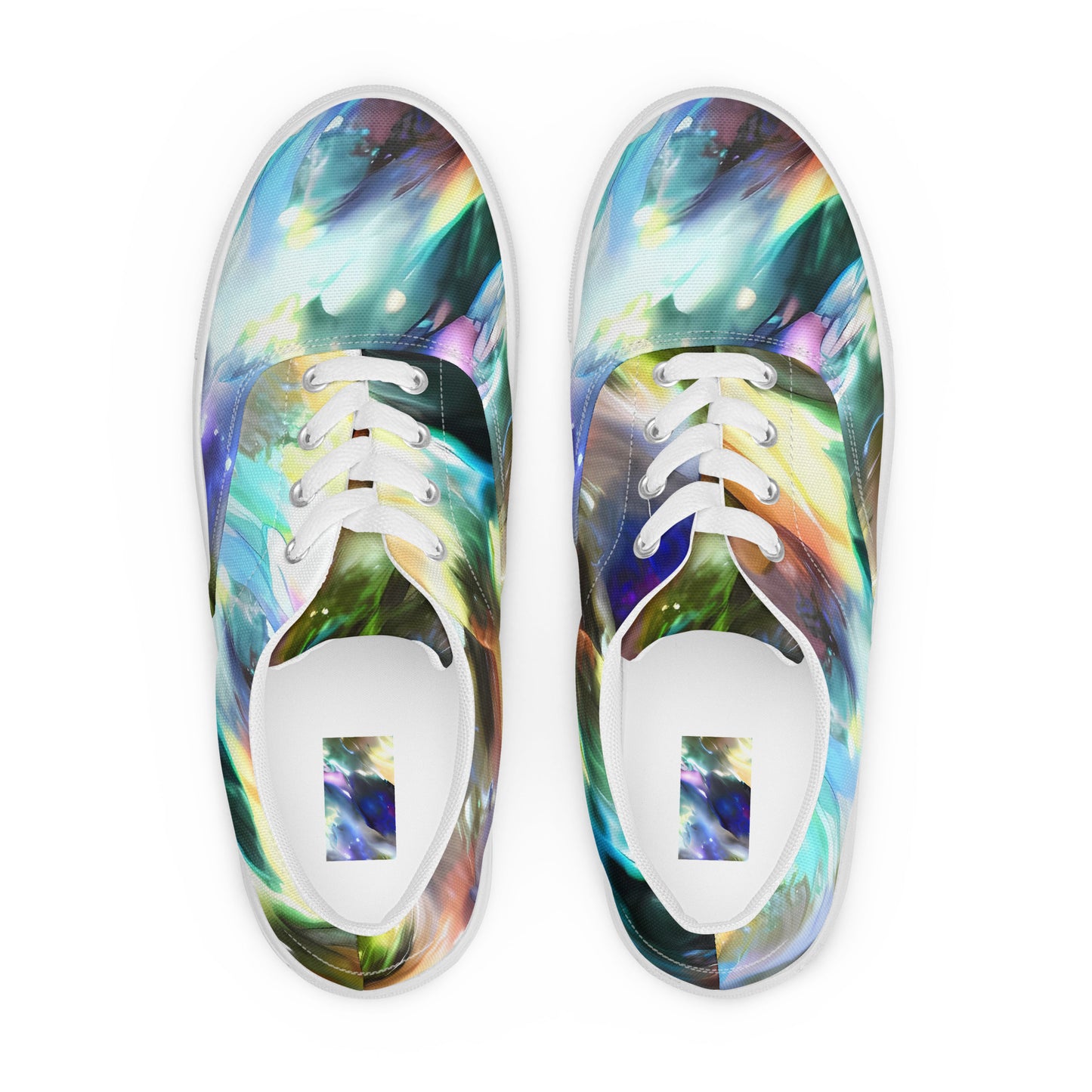 Women's Lace-Up Canvas Shoes - Emilia's Nebula