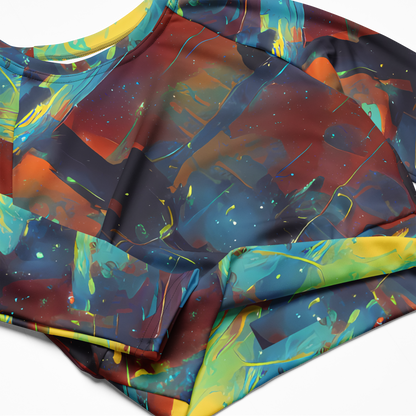 Long Sleeve Crop Top - Journey Through Infinity