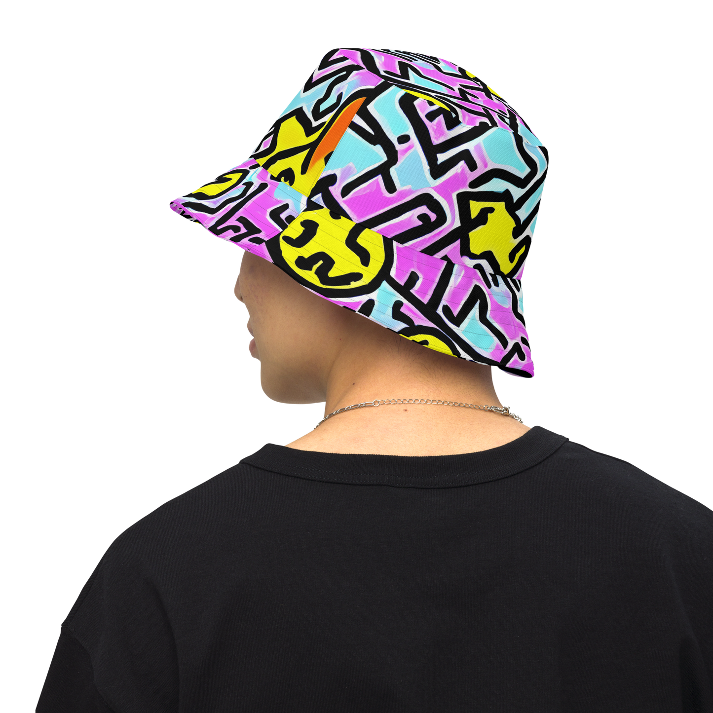 Reversible Bucket Hat - Punk Doodles