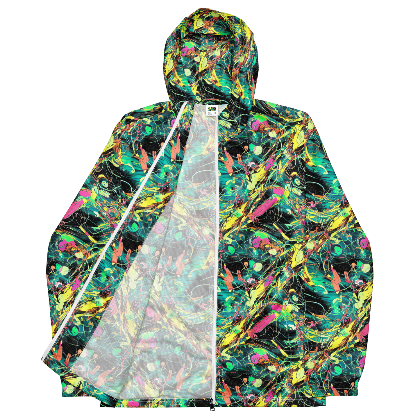 Men's Windbreaker - Cyborg Whirl