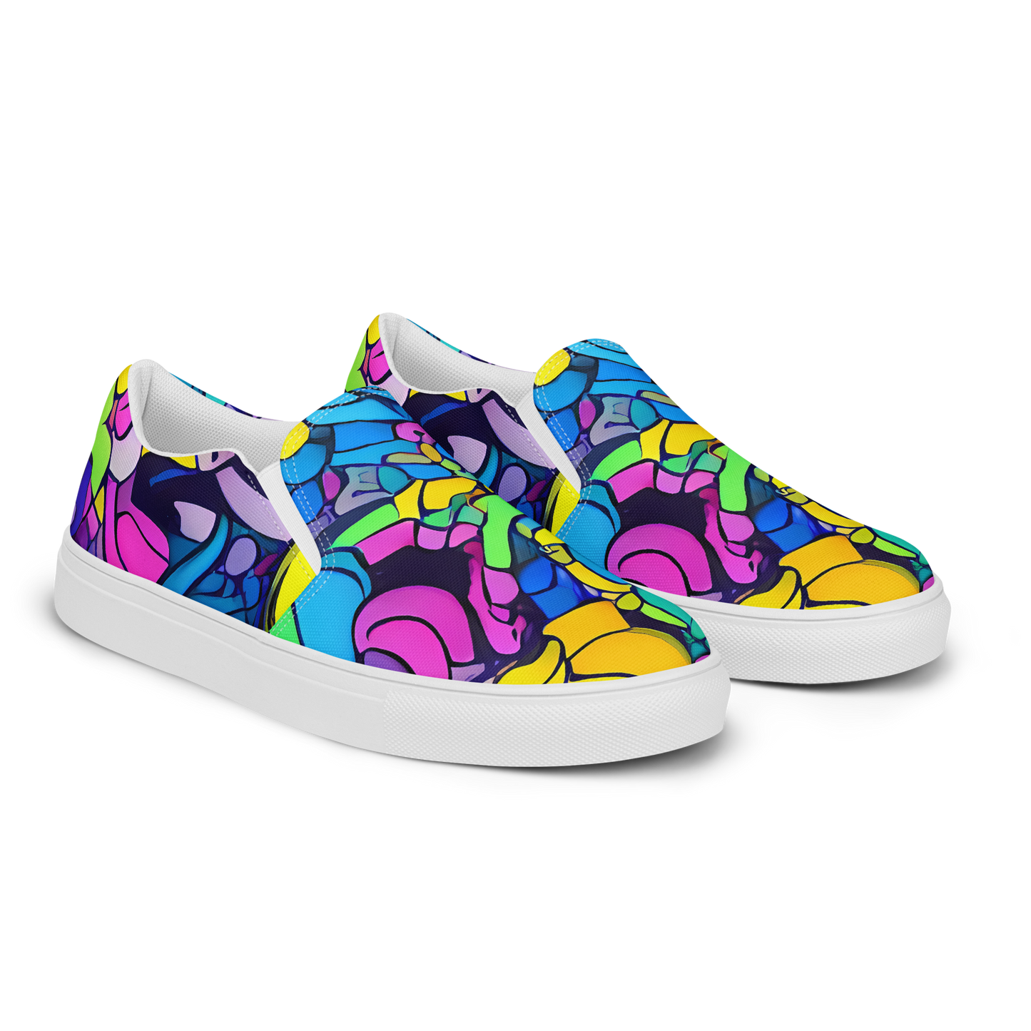 Women's Slip-On Canvas Shoes - Radiant Revelation