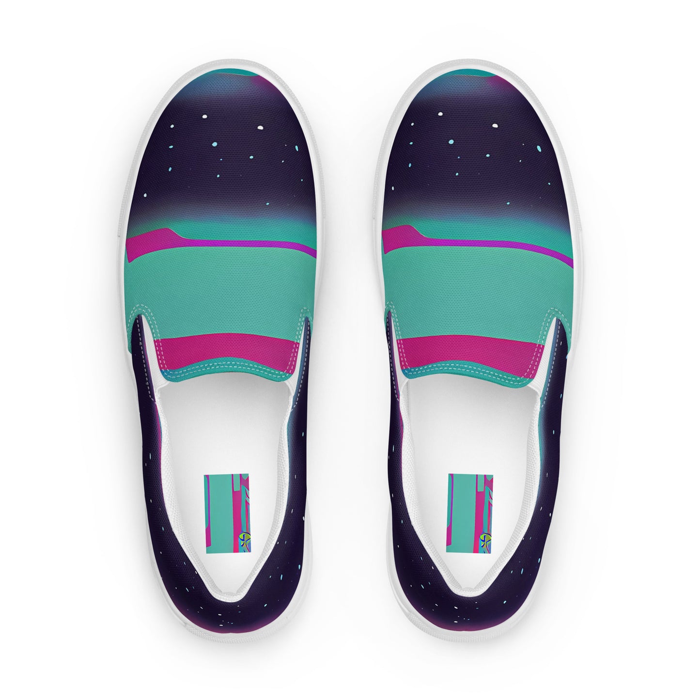 Women's Slip-On Canvas Shoes - Astro Pop