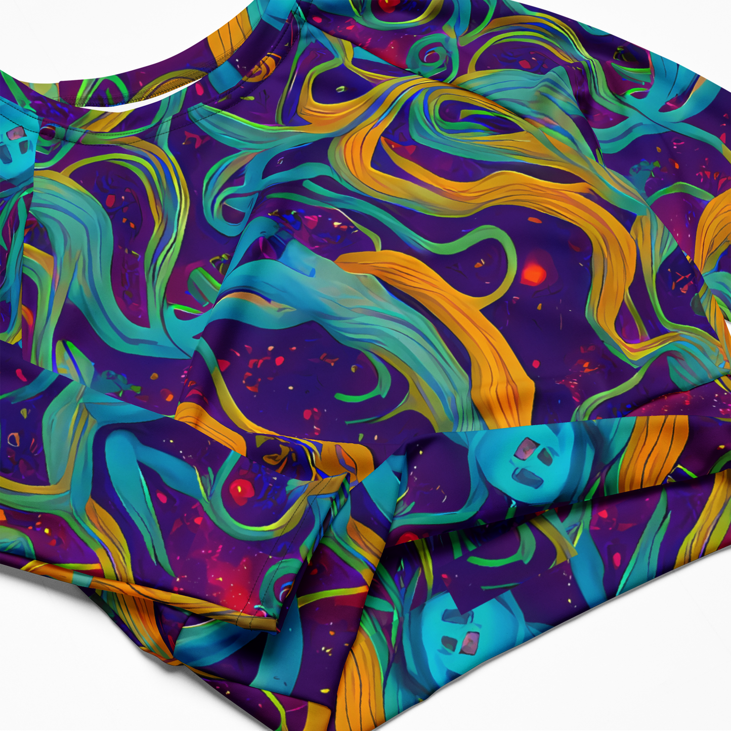 Long Sleeve Crop Top - Etherial Entwine