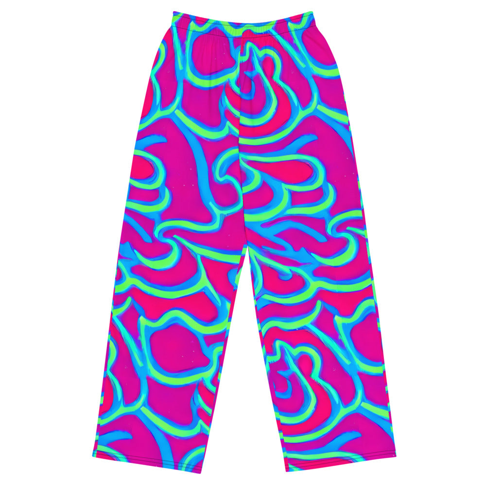 Wide-Leg Pants - Aquatic Ember