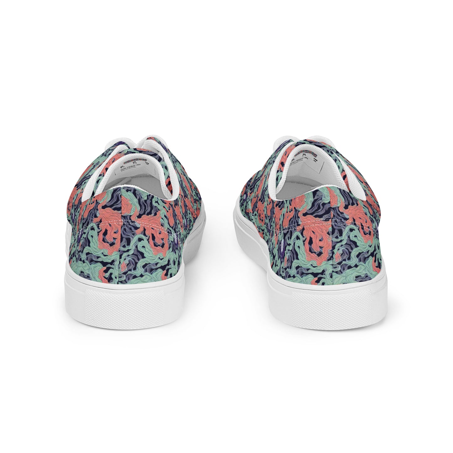 Men's Lace-Up Canvas Shoes - Cosmic Coral