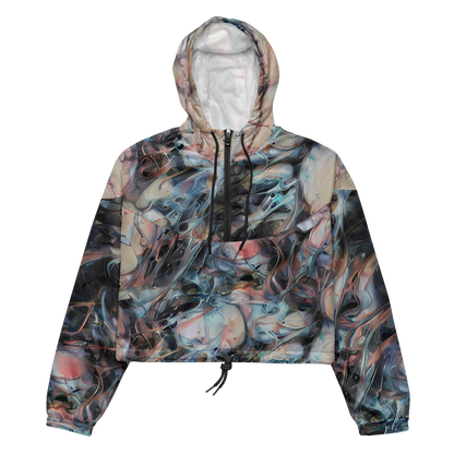 Women's Cropped Windbreaker - Daydream Cascade