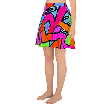 Skater Skirt - Electric Mosaic