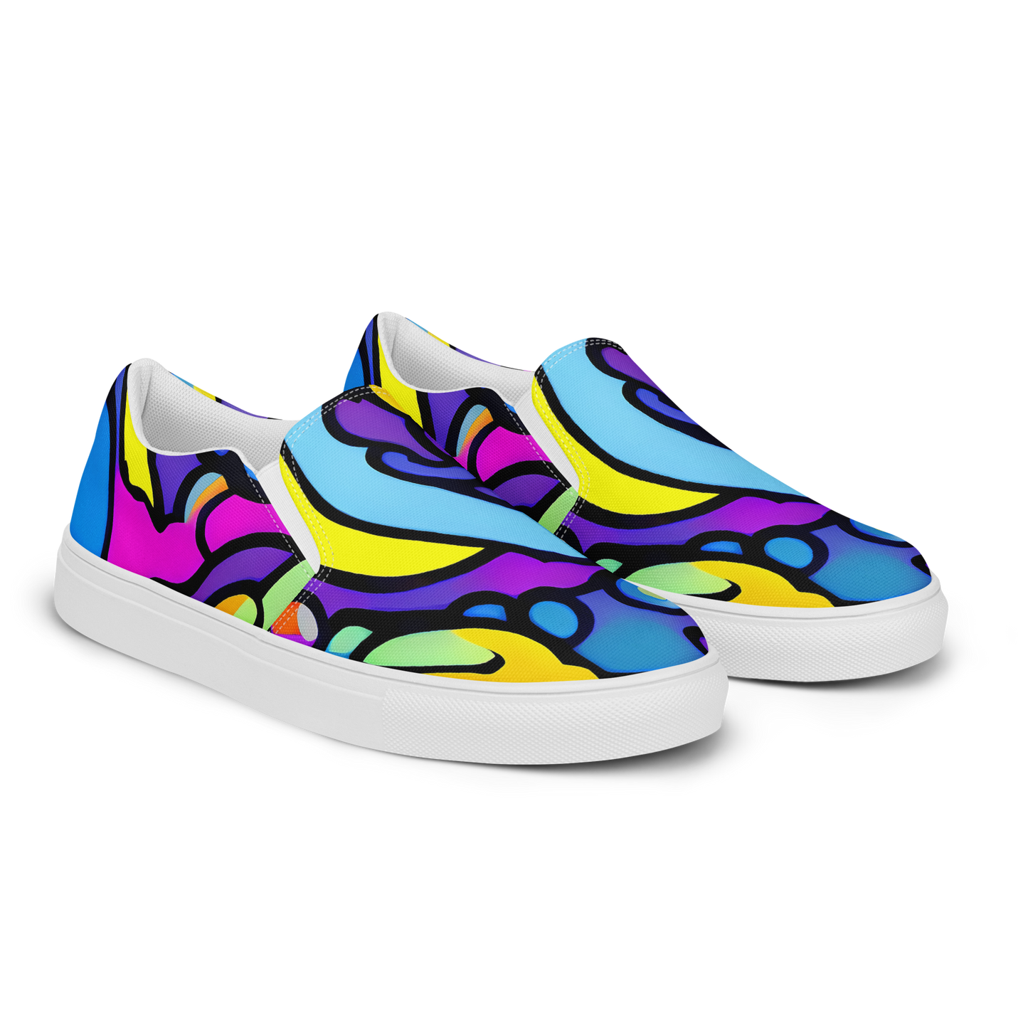 Men's Slip-On Canvas Shoes - Radiant Lagoon