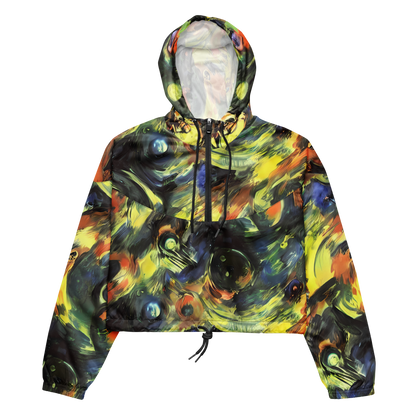 Women's Cropped Windbreaker - Seve Swirl