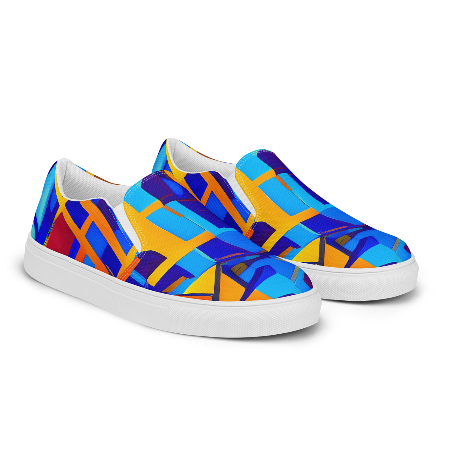 Women's Slip-On Canvas Shoes - Radiant Labyrinth