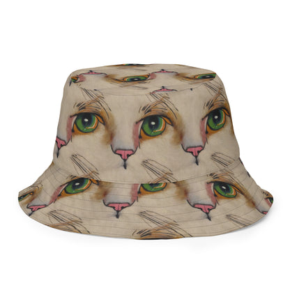 Reversible Bucket Hat - Emerald Gaze