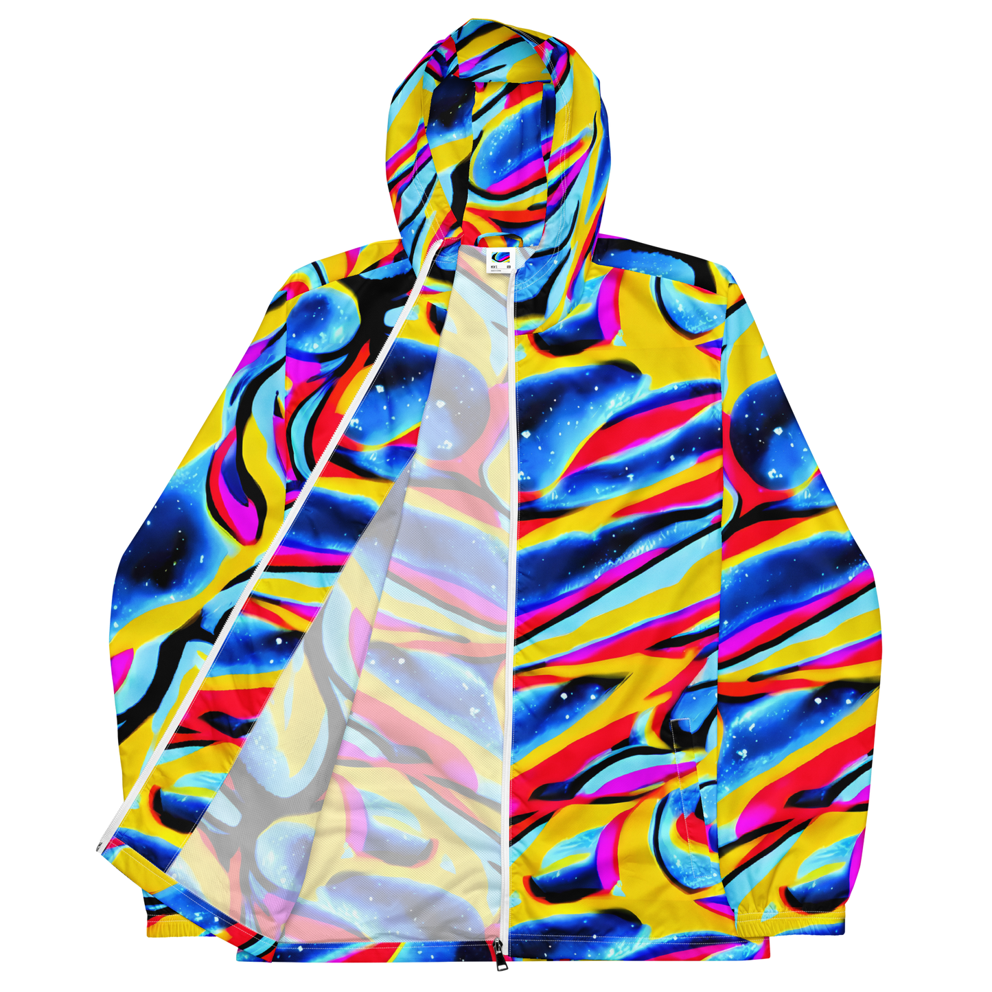 Men's Windbreaker - Electric Dreamscape