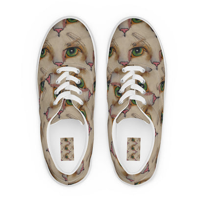 Women's Lace-Up Canvas Shoes - Emerald Gaze
