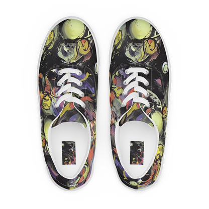 Women's Lace-Up Canvas Shoes - Fires of the Void