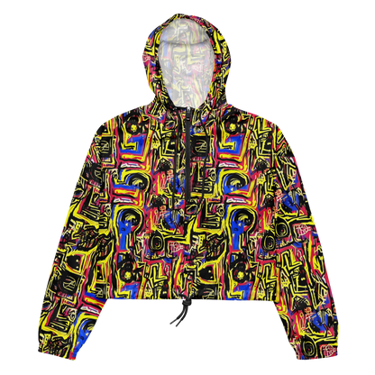 Women's Cropped Windbreaker - Beyond the Canvas