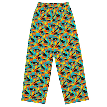 Wide-Leg Pants - Solar Swoosh