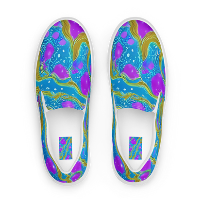 Women's Slip-On Canvas Shoes - Mystic Waves