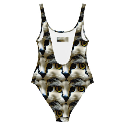 One-Piece Swimsuit - Feline Fancy