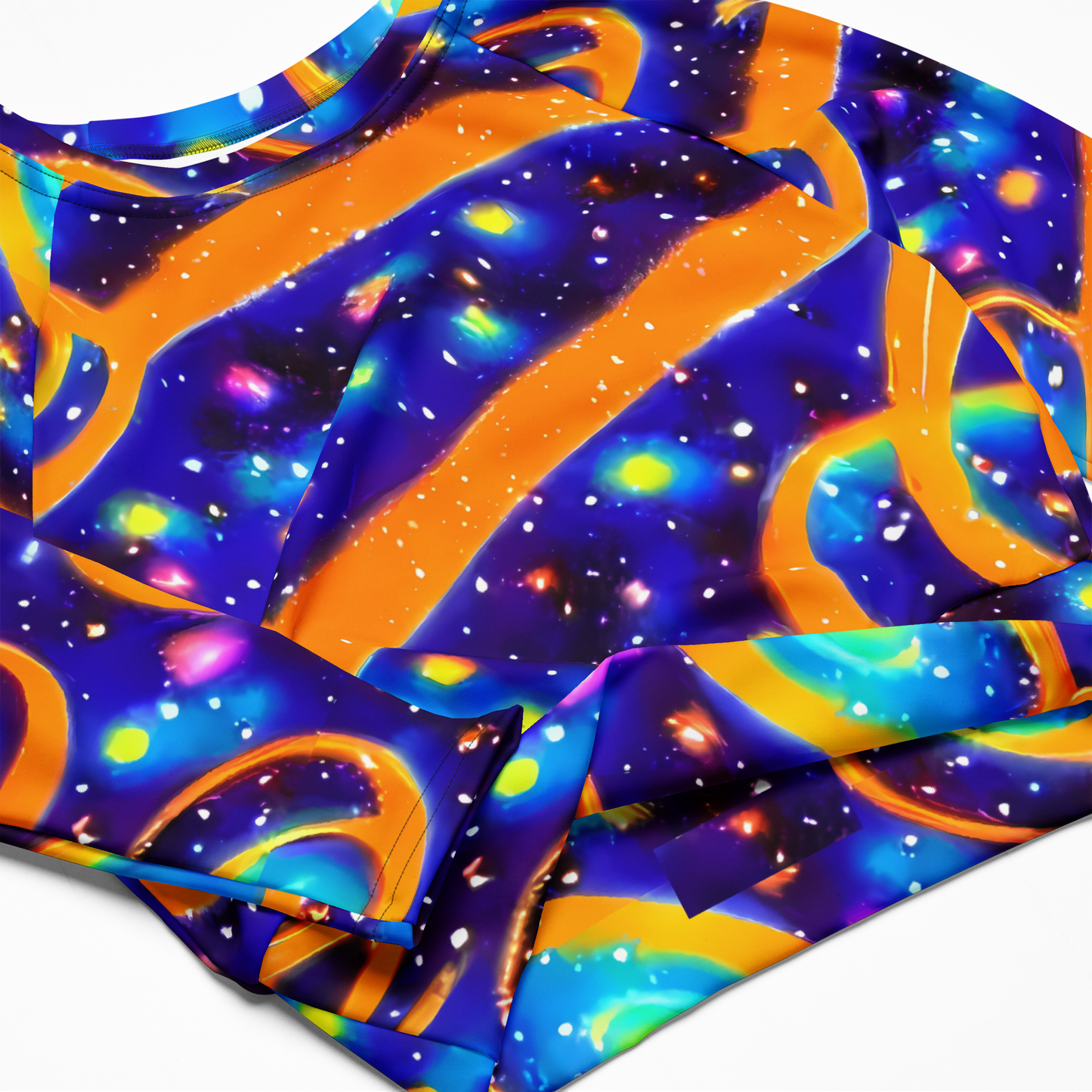 Long Sleeve Crop Top - Epic Orbit