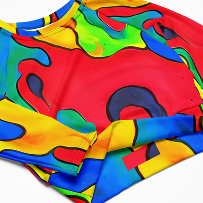 Long Sleeve Crop Top - Splash of Joy