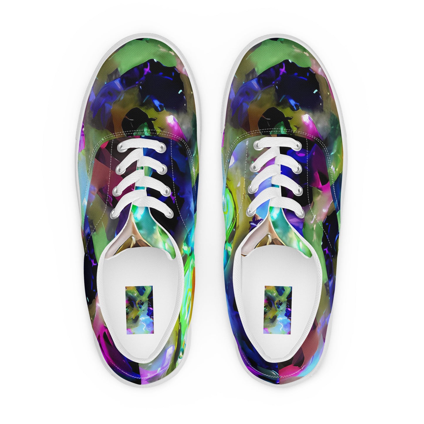 Women's Lace-Up Canvas Shoes - Fantasy Spiral