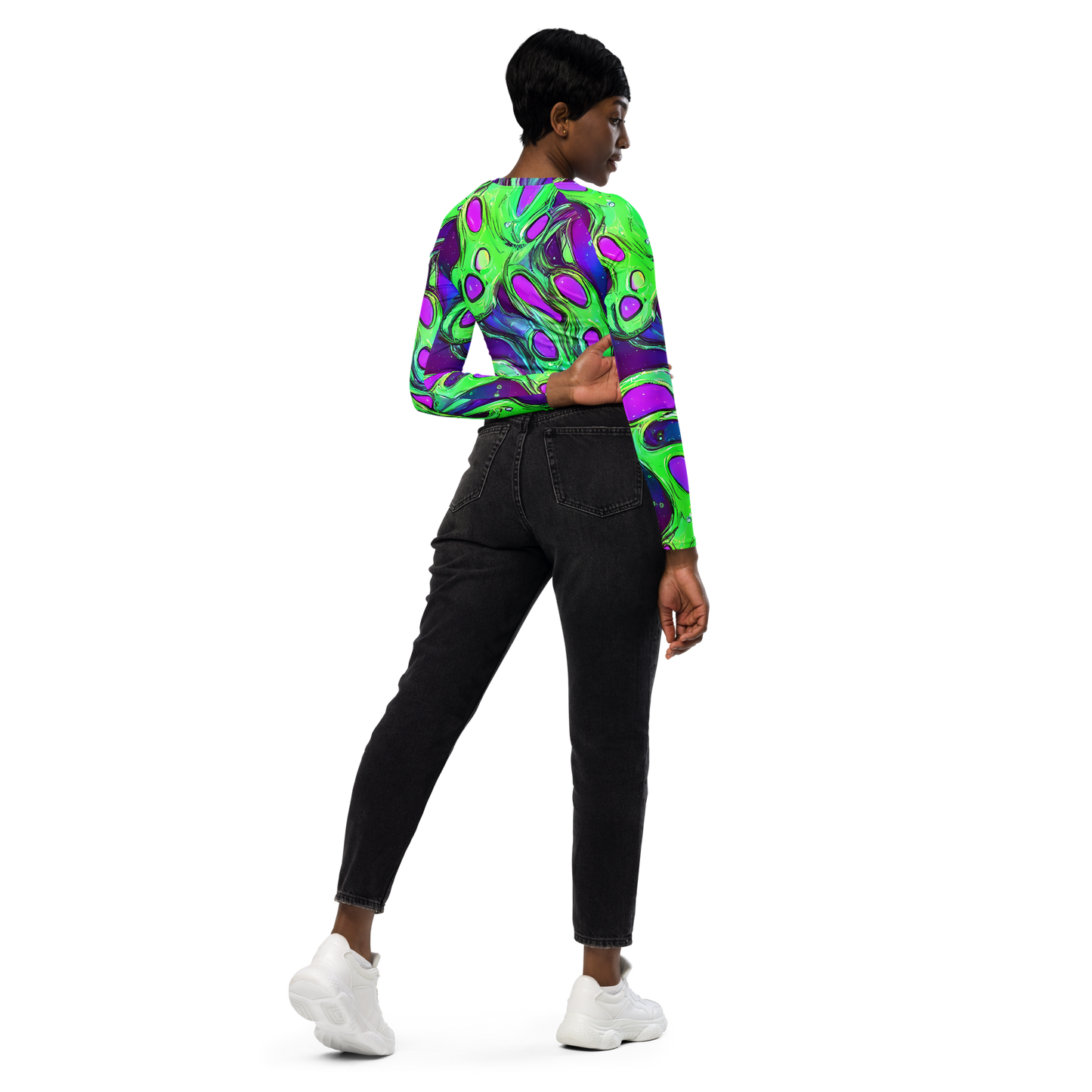 Long Sleeve Crop Top - Funky Mutation