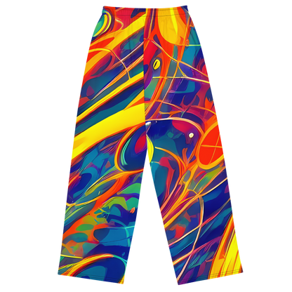 Wide-Leg Pants - Abstract Blaze