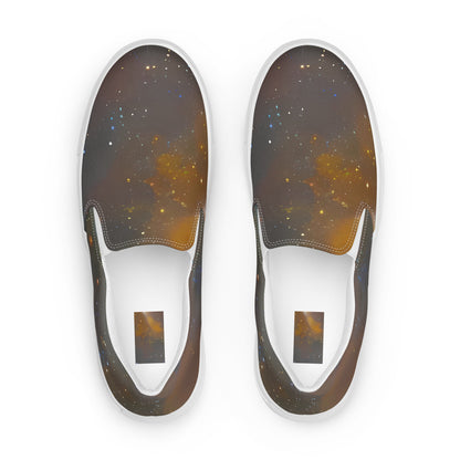 Women's Slip-On Canvas Shoes - Gilded Galaxies